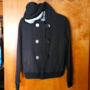 Women's Large "fur" liner Hoodie